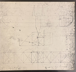 Wright Brothers Mechanical Blueprint