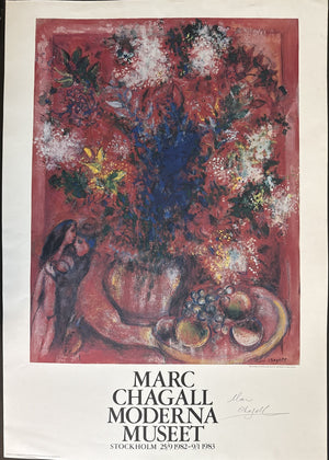 Hand Signed Chagall Poster