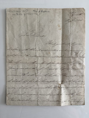 KING WILLIAM IV Autograph Letter Signed – Duke of Clarence
