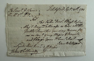 1783 Benjamin Talmadge Revolutionary War Harbored Culper Spy Ring Washington