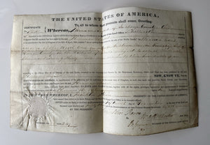 1853 Land Grant During Presidency Of Franklin Pierce