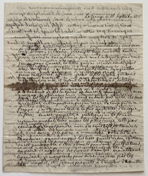 1835 Georges Washington De Lafayette ALS - La Grange Estate