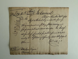 Revolutionary War Financial Document Signed By Rittenhouse And Biddle