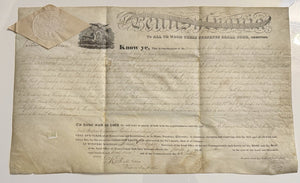 Pennsylvania Land Patent 1827