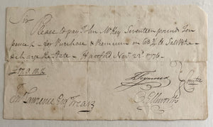 1776 Revolutionary War Pay Order