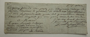 1778 Revolutionary War Era French Bill Of Exchange