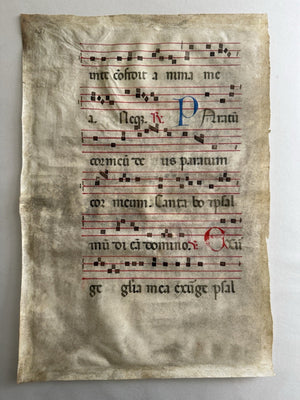 Antiphonal Manuscript On Vellum