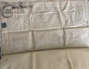 1739 Monumental George II Vellum Indenture – Marquess of Powis – £12,000 Transaction