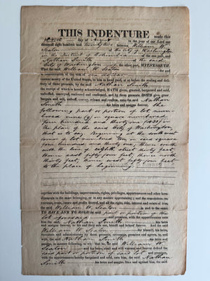 Rare 1822 Washington City Deed Signed by William W. Seaton — National Intelligencer Publisher, Future Mayor of Washington, D.C.