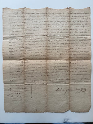 Rare 1813 Washington Boyd Signed U.S. Marshal Deed – Early Washington City – General Post Office / "Great Hotel" Property – Thomas Fenwick – District of Columbia