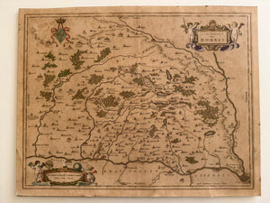 17th century map by Blaeu, Souverainete de Dombes