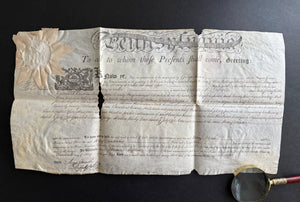 Constitution Signer Thomas Mifflin — 1793 Pennsylvania Land Patent to Henry Drinker, with State Seal